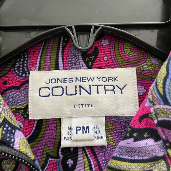 Two piece paisley jacket and pants Size PM - Picture 4 of 4